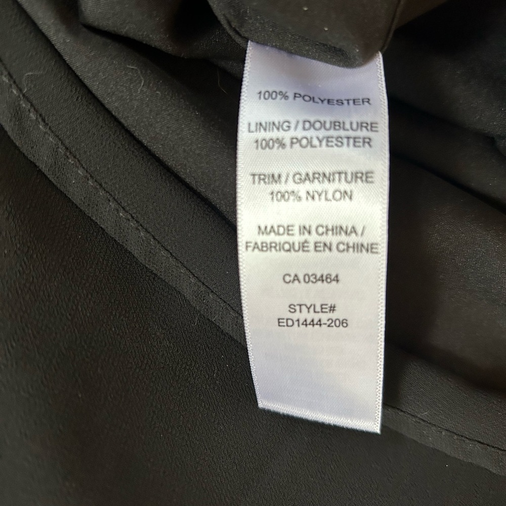 BNWT Rickis Black A Line Chiffon Flowy Holiday Dress size 0 - Picture 7 of 8